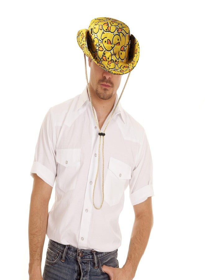 Dultua Bucket Hat Cowboy-Style Wide Brim Fisherman Hat Sun Hat Outdoor Reversible Cap for Men Women Adults (Cute Duck) - Image 5